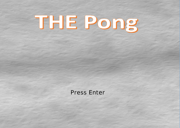 The Pong Menu